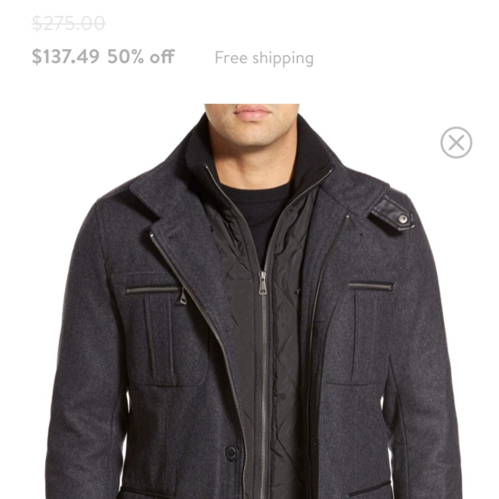 Cole haan wool blend jacket
